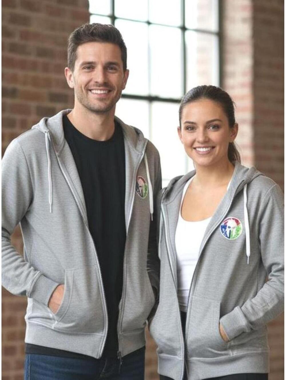 New Unisex Gray Moisture Wicking Official Craft Spartan Race Zip-Up Hoodie Small